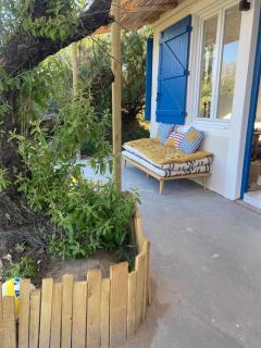 Cabanon bohème les pieds dans le sable et en première ligne de mer - Marseillan - 6