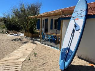 Cabanon bohème les pieds dans le sable et en première ligne de mer - Marseillan - 0