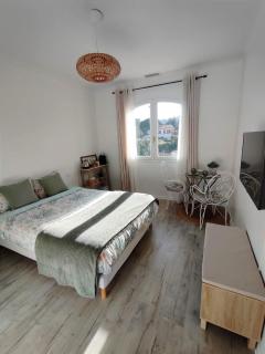 Chambre climatisée entre mer et montagne, avec SDB et WC privatifs - Laroque-des-Albères - 8