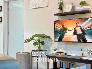 Zeluxo #JQ07 Jesselton Quay Tower 2 Level 17-2BR 1Bath, Forest View - 3