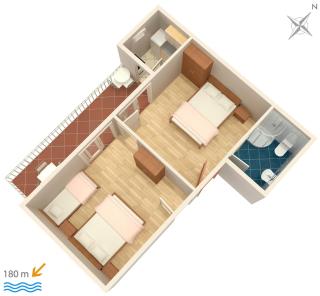 Apartments by the sea Podaca, Makarska - 4734 - Podaca - 3