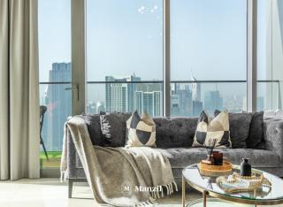Manzil - 3BR in Boulevard Point connected to Dubai Mall with Incredible View of Burj Khalifa - Dubai - 3