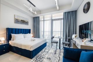 A Living - Luxury Studio Apartment in Aykon City Canal Views, Business bay - Dubai - 0