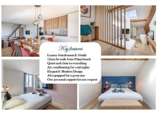 BRP Cannes Center, Top floor Luxurious Apartment II, 4 bedrooms+3 bathrooms - Cannes - 1
