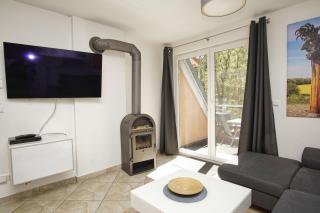 moderne FeWo Nr 4 mit Balkon, Sauna im Haus, Garten - Ferienwohnungen am Wald - Klein Gelm - 7