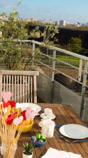 Chambre avec terrasse dans un duplex familial avec vue imprenable sur Paris - Issy-les-Moulineaux - 4