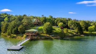 Lakefront Retreat With Mountain Views, Private Boat Launch And Dock - 0