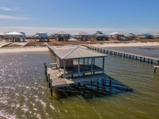 BayFront, white sandy beach. Pier, gulf beach across street - Dauphin Island - 0