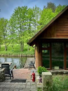Leśna Chatka z prywatnym stawem, jezioro, sauna - 5
