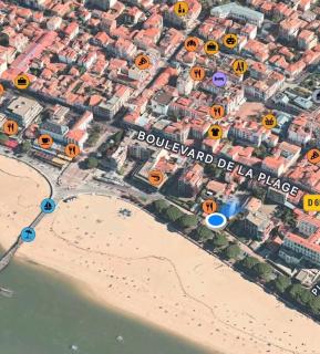 Studio face plage / centre ville - Arcachon - 9