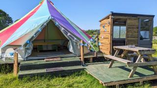 Belle Village, non electric ,Rent a bell tent, BEDDING NOT SUPPLIED - Narberth - 3