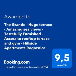The Grande - Huge terrace - Amazing sea views - Tastefully Furnished - Access to rooftop terrace and gym - Hillside Apartments Rogoznica - Rogoznica - 9