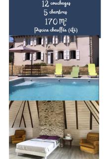 Maison de maître de 1789 rénovée avec piscine - Roannes-Saint-Mary - 0