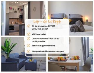 L'Orchidée, proche de la gare avec clim et terrasse - 9