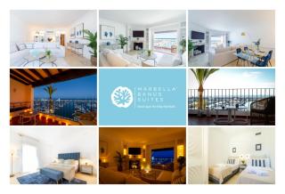 MARBELLA BANUS SUITES - Puerto Banús Marina Seafront Apartment - Premium 2BR - 2BA - Outdoor Balcony - Panoramic Marina & Mediterranean Views - Stunning Sunsets - Heart of Puerto Banús - Direct Beach Access - Steps from El Corte Ing Luxury Shopping - 0
