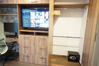 Luxury One Bedroom With Desk and Monitor - 3