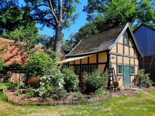 Auszeit vom Alltag in urigem Ferienhaus in ruhiger, idyllischer Natur im Dümmer-Weserland - - 9