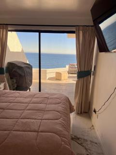 Moderno departamento con dormitorio y terraza con vista al mar y parrilla en Reñaca - Viña del Mar - 3