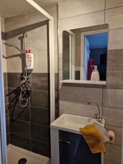 Joli studio une pièce 15min à pied centre dEpinal 4 personnes grâce au canapé lit, parking privé gratuit et parking extérieur gratuit Machine à laver TV wifi machine à café linge de lit et serviettes fournis - 4