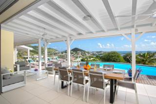 Villa Eskarcel, vue mer sur Orient Bay, piscine chauffée, très spacieuse - 5