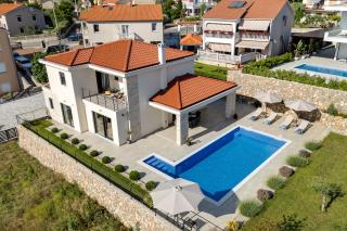 Luxury villa with a pool, panoramic sea view, beach - by Traveler tourist agency Krk ID 2406 - 7