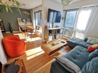 Paris Flat with 3 bedrooms 90 m2 balcony and parking, Subway Station Riquet - 0
