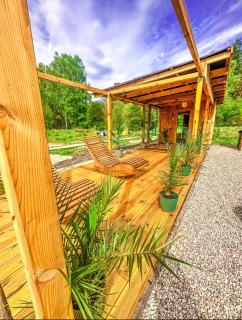 Pod Kołobrzegiem Domki - Balia & Sauna w cenie - Glamping na Łące - natura, cisza i spokój - - 9