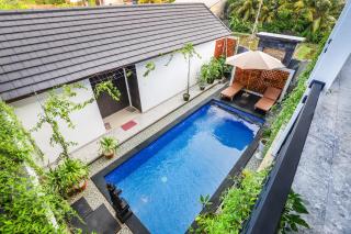White Blue House 1 - Pvt Room, Shared Pool&Kitchen - Ubud - 5