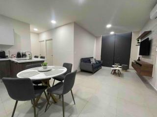 Luxury aprt in front of Fundidora Park gym BBQ - 8