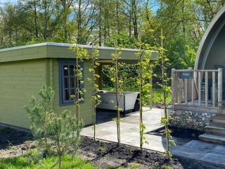 Wellness Tentlodge Patrijs met bad en sauna en privesanitair - 7