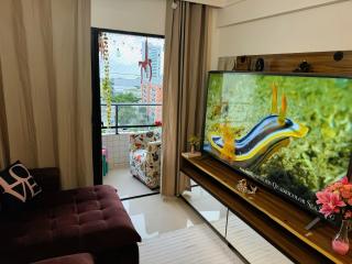 Apê 2Q colado no RioMar! Chegue, Relaxe e Aproveite Tudo Pertinho - Garagem - Wifi - Suporte 24h - Check in Flexível - COMPLETO Recife Flats Temporada - 4