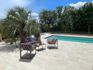 Chambre indépendante 25 m2 au calme avec piscine et terrain de pétanque - Lieuran-lès-Béziers - 0