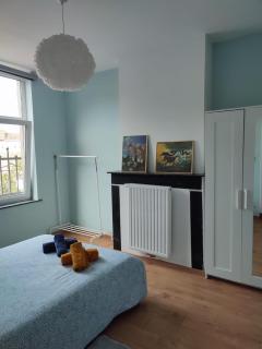 Chambre confortable avec un lit double à schaerbeek cle bleu - Bruxelas - 6