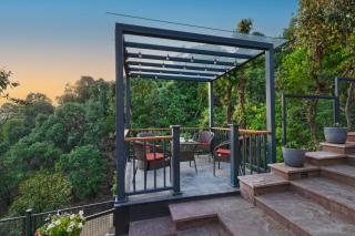 SaffronStays Aruunoday - 4BR luxury hill villa with games room, theatre, fireplace, bonfire & valley decks - 3