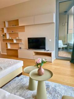 Luxury Apartment in SkyPark Residence, 26th floor - Castle view, Parking free - Bratislava - 8