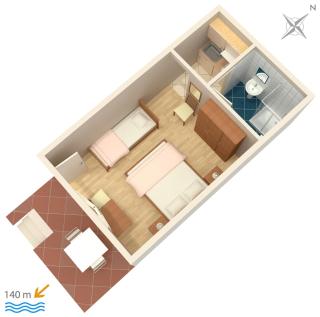 Apartments and rooms by the sea Brela, Makarska - 2752 - 4