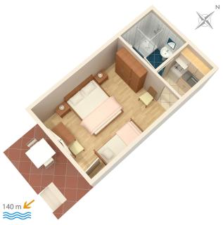 Apartments and rooms by the sea Brela, Makarska - 2752 - 3
