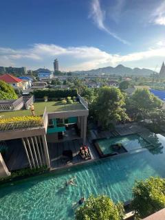 most beautiful pool in Hua Hin city, 350 meters from the beach ,Pool view - Hua Hin - 9