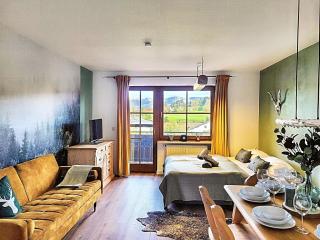 Lindners Hideaways - Bergnest Lodge - Bergblick Fewo 6 Pers Balkon Garten Hund Ski Unterkunft Luftkurort Oberreute nähe Buchenegger Wasserfälle Eistobel Bodensee - 1