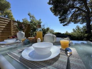 Le Romarin, mobil-home climatisé avec vue sur la mer - Hyères - 5