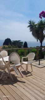 F3 RDC villa vue mer 180 face à la pointe de Giens - Carqueiranne - 4