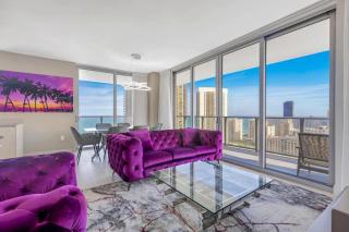 Hyde House - Luxury High Floor 2BR 2BA Apartment Suite with direct ocean view, roof top pool, resort amenities - Hollywood - 0