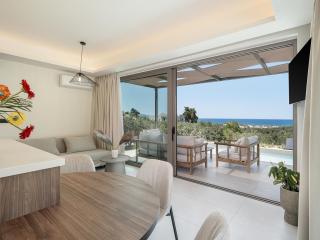 Seaview villa with pool in nature next to Platanias - 8