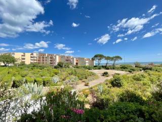 Studio cabine avec vue mer, 30m de la plage, parking. Wi-Fi et linge en option. - FR-1-338-542 - Sète - 0
