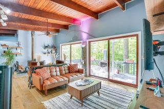 'Alpine House' Modern Delevan Cabin on 2 Acres - 6