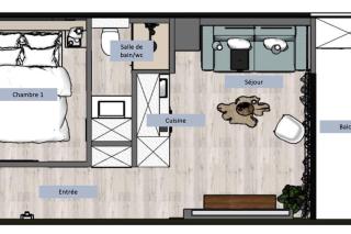 Loft-ciné-wifi 4 pers - Kourou - 7