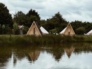 A-Frame Vijverhuisje met uitzicht over de vijver - 5