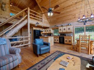 Hillside Hideaway - Secluded Mountain Cabin Rental - Peaceful Forest Views, Hot Tub, Outdoor Fire Pit, Pet Friendly, Billiards T - Mineral Bluff - 3