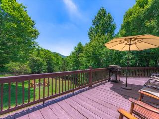 Hillside Hideaway - Secluded Mountain Cabin Rental - Peaceful Forest Views, Hot Tub, Outdoor Fire Pit, Pet Friendly, Billiards T - Mineral Bluff - 7