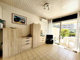 Studio cabine avec terrasse, accès direct plage, WIFI, clim, parking privé - 4 pers. - FR-1-794-149 - 4